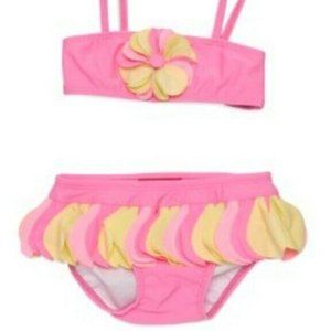 Kate Mack Biscotti Girls Kids Toddler Bikini Bathing Suit Swimwear